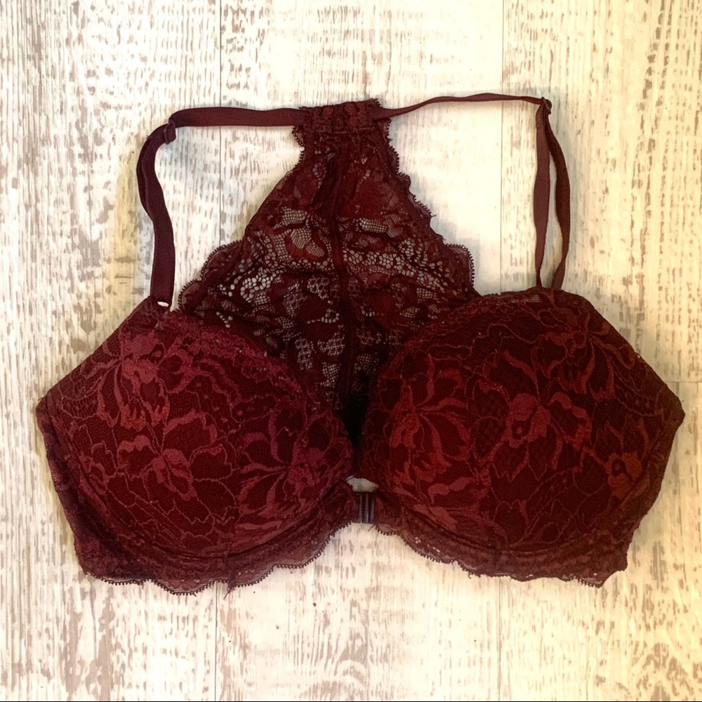 VS Pink Racerback Lace Bra